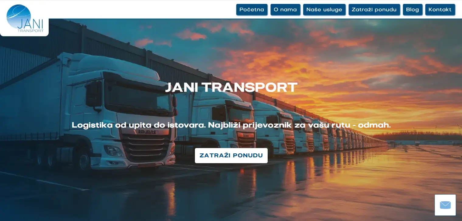 Jani transport and logistics on a desktop